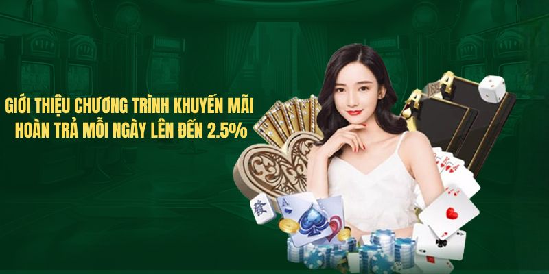 Giới thiệu chương trình Khuyến mãi hoàn trả mỗi ngày lên đến 2.5%